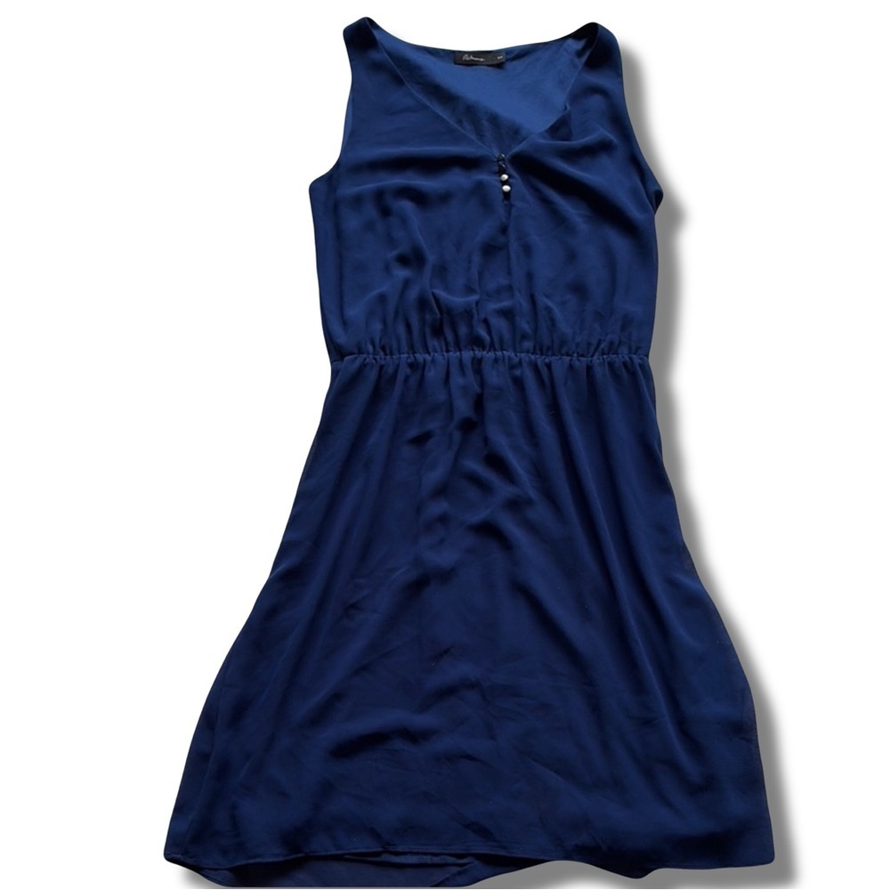 Reitmans Navy Sleeveless Dress Casual Chic Everyday Style Size Small